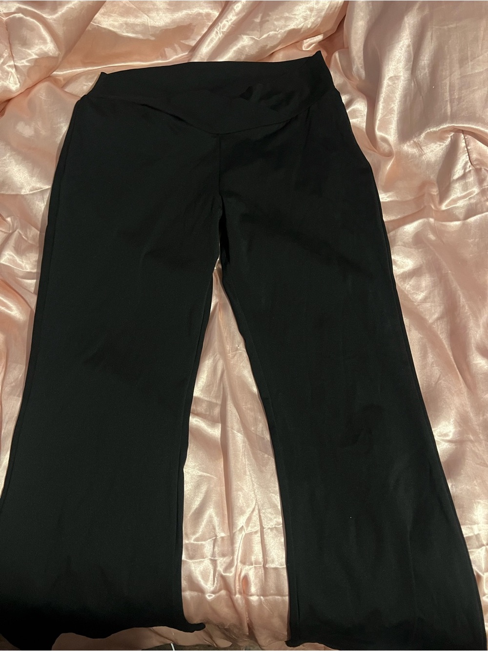 2 Pairs Black Women's Wide-Leg Pants